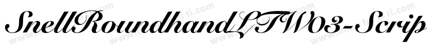 SnellRoundhandLTW03-Script Regular字体转换